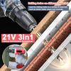 Household 3in1 Multifuctional Electric Drill Handheld Lithium Screwdriver 21V   Drill Brushed Motor 2 Speeds Control Stepless Speed Regulation Ro