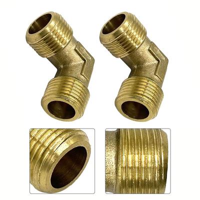 Winkelverbinder Gleich Winkelstück Außengewinde 16,5 mm Luftkompressor Anschlüsse Messingventil Winkelstück Kupplung Hohe Arbeitseffizienz
