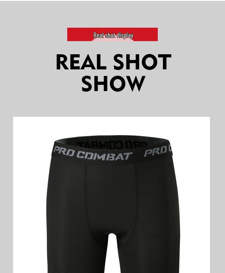 Men’s Elastic Compression Sports Shorts: Quick-Dry Basketball & Running Tights