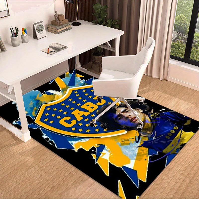 Boca Football Club Printed Area Rug for Office, Chair Rug, Decorative Carpet Floor Mat, Large Size Fan gifts Christmas gifts
