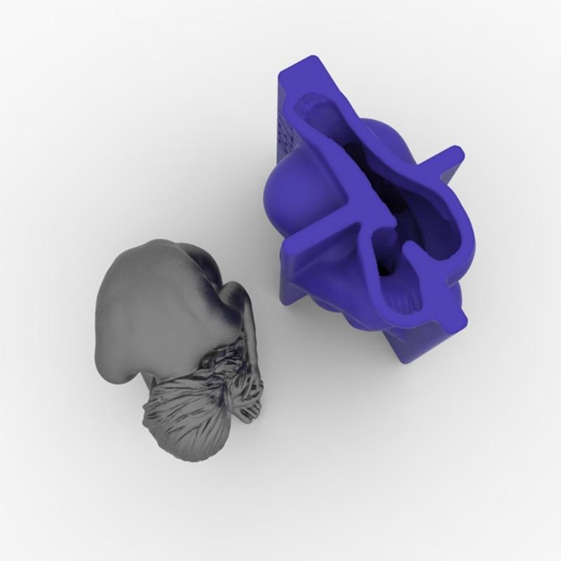 3D-Körperform Kerzenform Silikonform Große Fondantform für Schokolade Handgemachte Kerze Seife Porträt Gipsform Herstellen