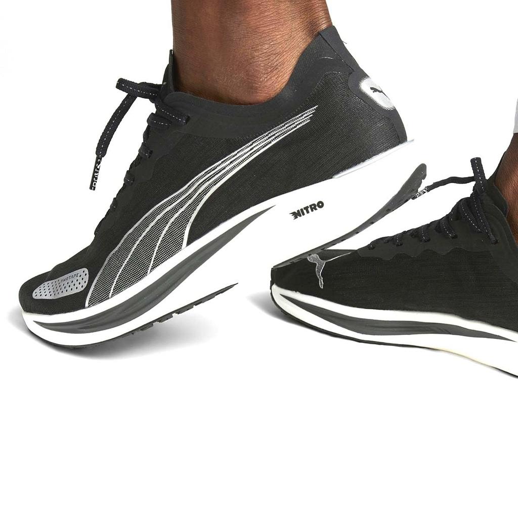 Puma Liberate Nitro 2 Running Size Men's Shoes, Black/Silver, 25.0cm