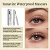 Lumavire Waterproof Mascara: Long-Lasting Curling & Volumizing Lash Mascara with Vitamin E, Smudge-Proof & Gentle Formula, 3.5g