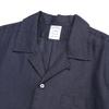 BROOKS BROTHERS Linen Camp Solid Shirt (Navy) (Bbtpmm6396Qem)