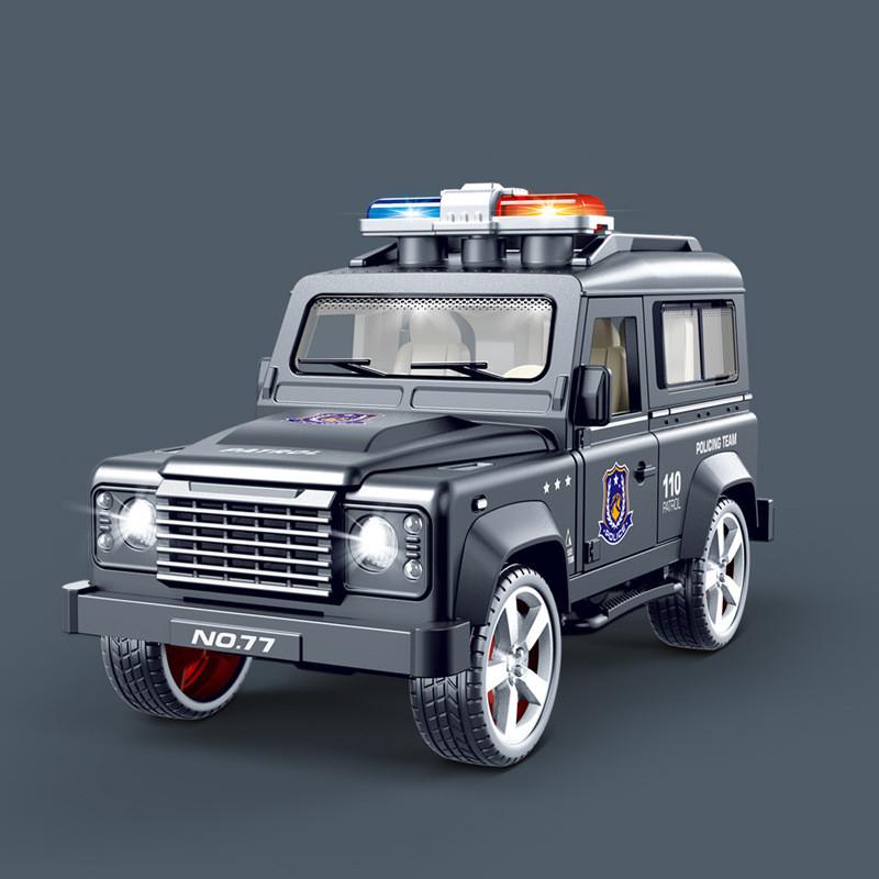 Simulation Off Police Road Vehicle Model Toy With Sound And Functions Light