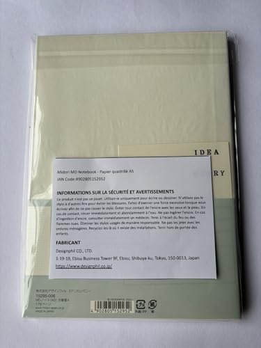 Midori Notebook MD Notebook A5 Grid 15003006