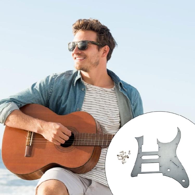 Electric Guitar Shielding Electric Guitar Pickguard Scratch Plate Instrument Accessory Metal Texture Suitable for Guitar