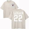 Retro Washed Out Campus Graham 44T Shirt Fashion Men's Briar University Hawks Di Laurentis66 Tucker 46T Shirt