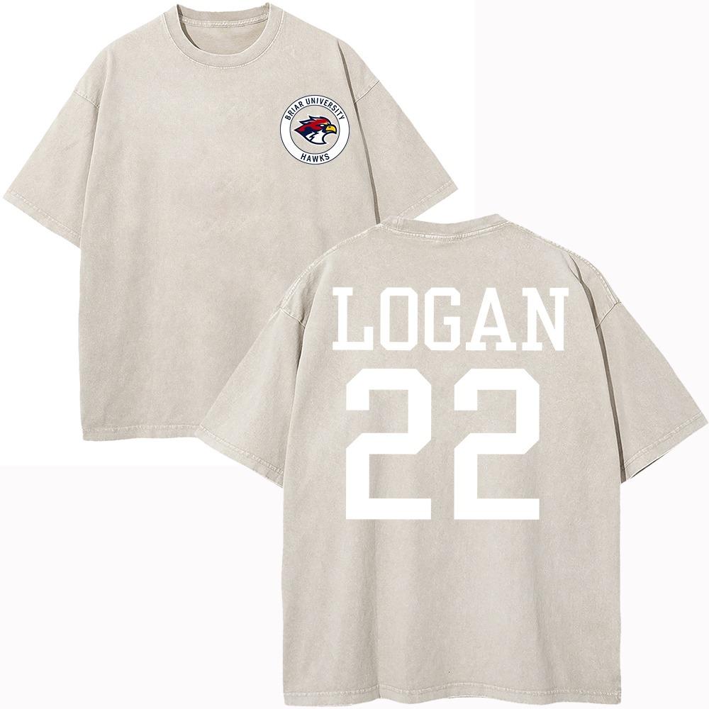 Retro Washed Out Campus Graham 44T Shirt Fashion Men's Briar University Hawks Di Laurentis66 Tucker 46T Shirt