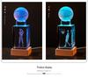 Crystal Engraved Kobe Basketball Star Luminous Night Light