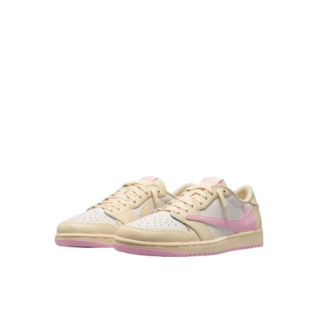 Air Jordan 1 Retro Low OG SP Travis Scott Rosa Pálido Infantil