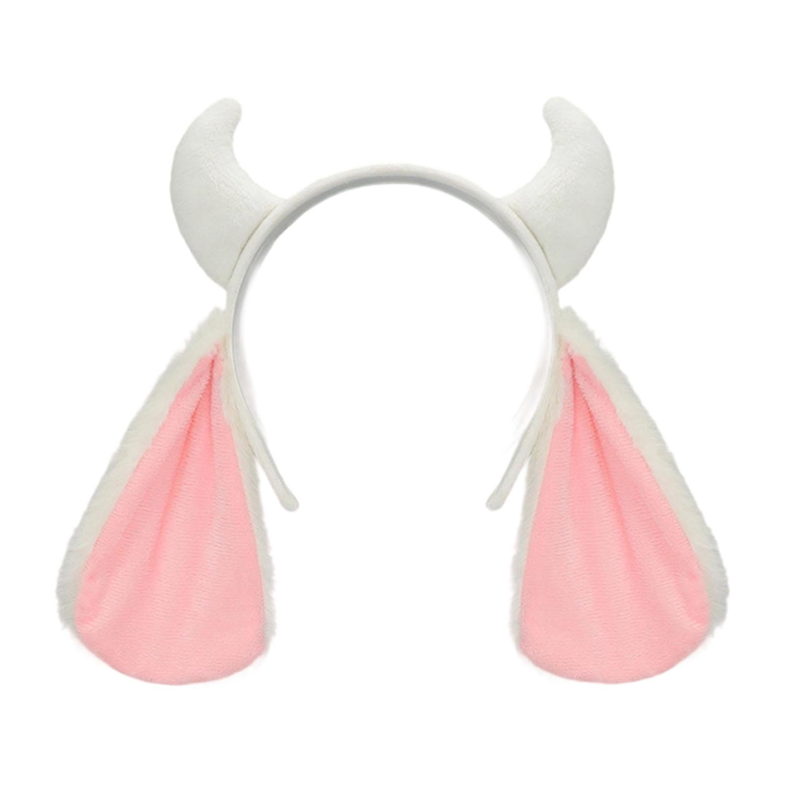 

Furry Sheep Horn Ears Headband For Costume Parties Performances Lightweight Secure Hold Furry Costume Party Accessories 1