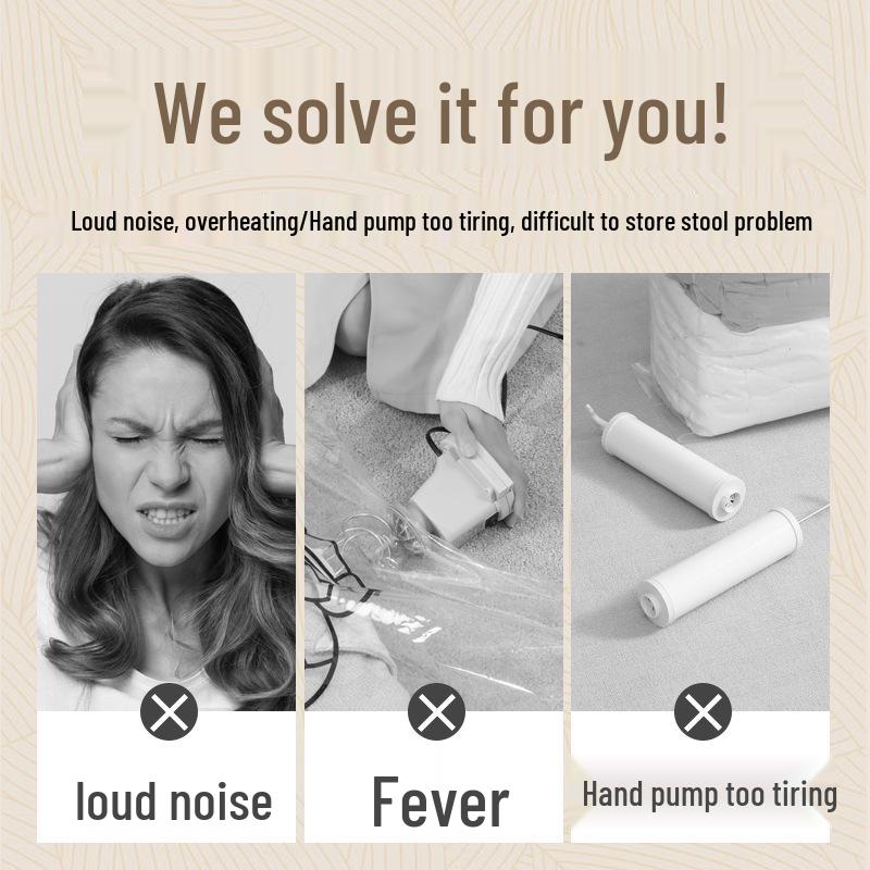 Dual Voltage Universal Electric Vacuum Pump for Compression Bags