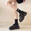 2024 Autumn New Female Thick Soled British Style Small Leather Shoes Casual Simple Fashion Loafers Shoes for Women