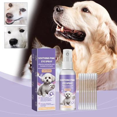 Spray calmant pentru ochi pentru animale de companie Calmează disconfortul ocular, curăță, îngrijește și hidratează Spray revigorant pentru ochi pentru animale de companie 50 ml