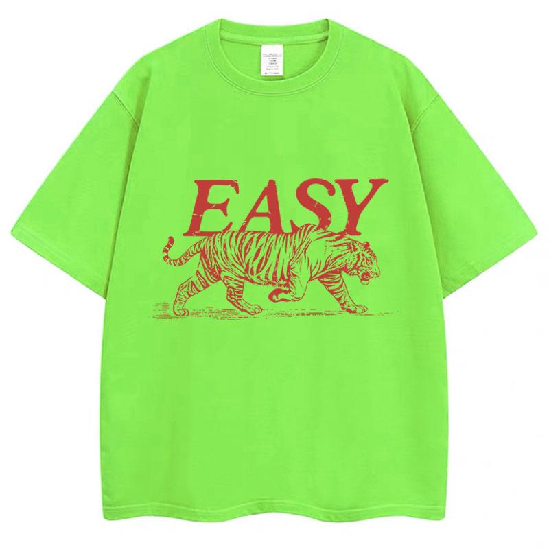

Смешная Простая Футболка с Принтом Мем Тигр Мужская Женская Мода Футболка с Личностью Высокое Качество 100% Хлопок Свободный Повседневный Футболки 3XL