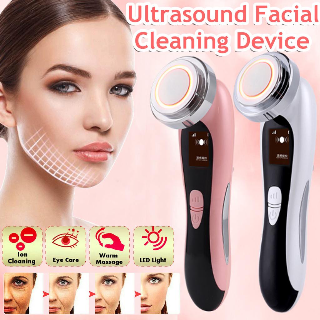6 In 1 Led Rf Photon Therapy Facial Skin Ems Ion Mesotherapy Massager