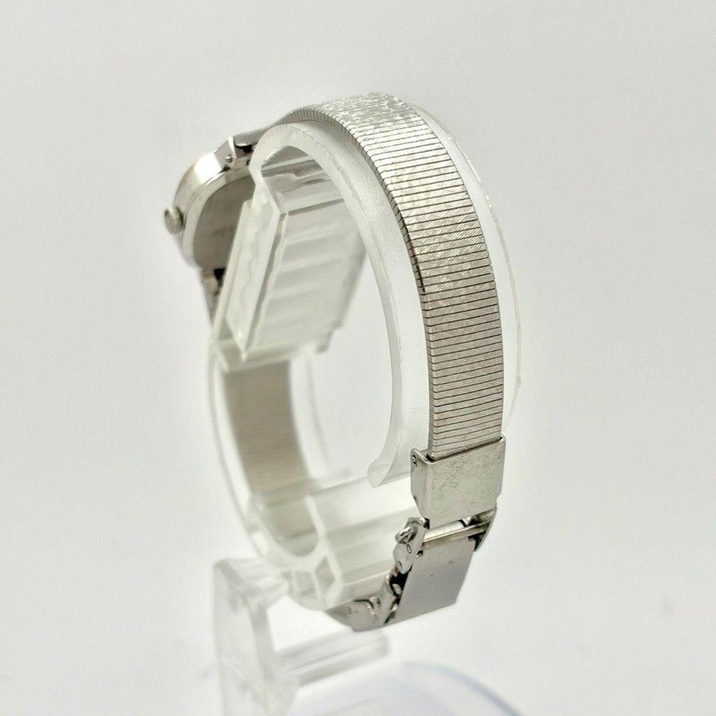 Used [New Battery] SEIKO Ladies Watch Silver Square 1221-5520 530026
