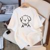 Women's Crew Neck Short Sleeve Graphic Tee Loose Fit Japanese Casual Cartoon Print T-Shirt