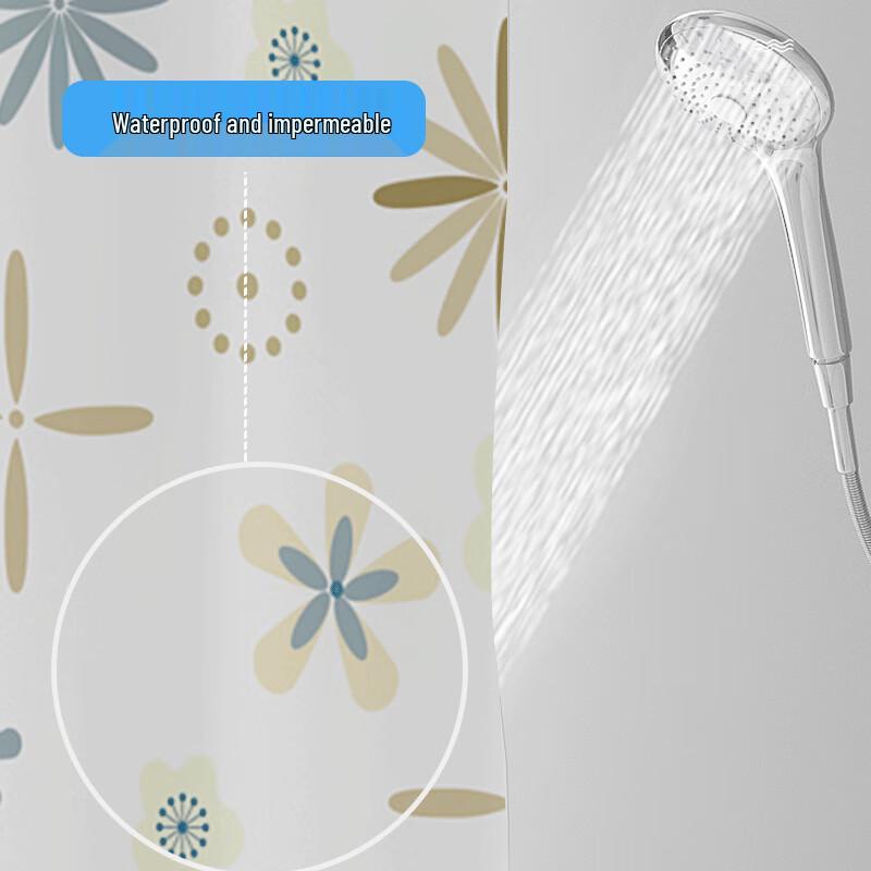 Thickened Waterproof Rubber Shower Curtain