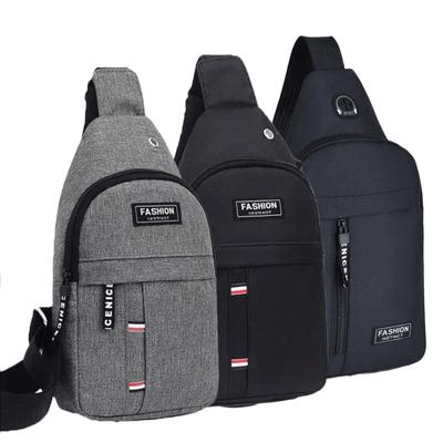 Nouveau Sac de Poitrine Nouveaux Hommes Simple Nylon Mode Imperméable Sac Bandoulière Mon Épaule Sac Sling Homme Multifonctionnel Nouveau