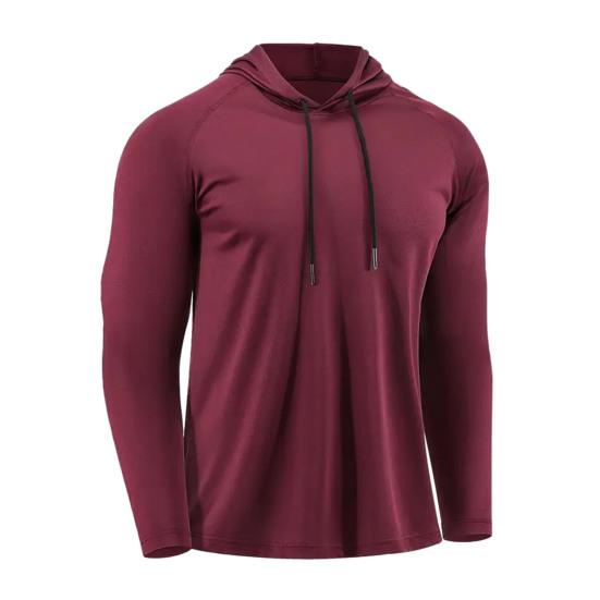 Sudadera Deportiva para Hombre Secado Rápido con Capucha Top de Fitness Corte Ajustado Manga Larga Pulóver para Entrenamiento Camisa para Correr para Gimnasio Jogging Entrenamiento