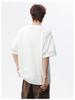 Golden Spear 2026 Summer Unisex Round Neck Hollow Button Half Sleeve T-shirt KF037