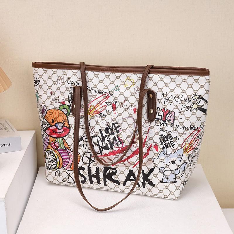Simple and Fashionable Large-capacity Bag Women's Tide Six Women's Tote Bag Commuter Large-capacity Shoulder Bag