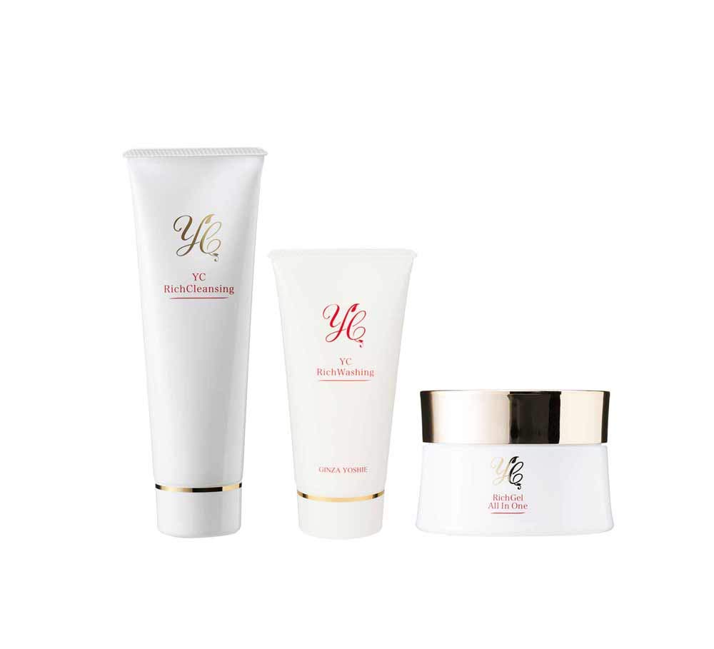 

YC Pore Care Set in One Face Cosmetics YC Rich Series Made in Japan [All Gel, Cleansing, Wash] Doctor s