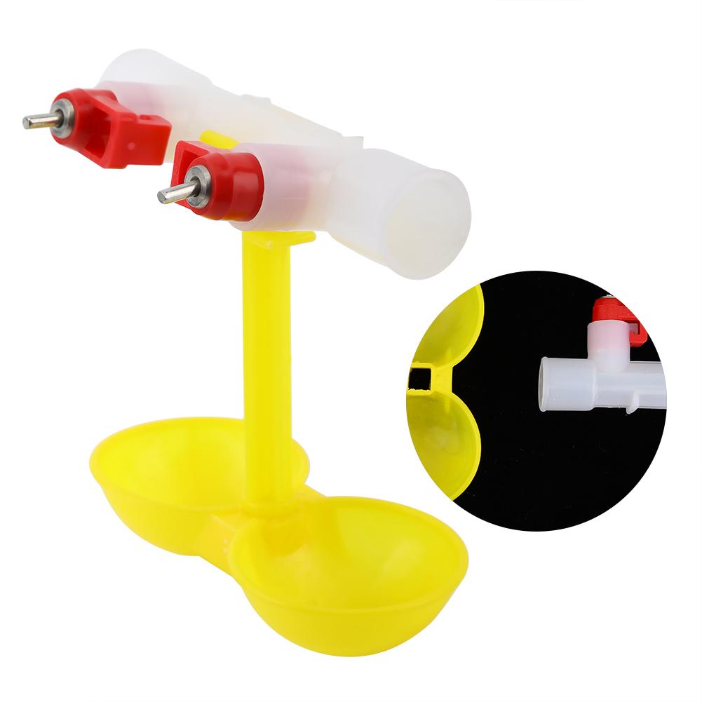 Chicken Water Drinkers Feeders For Poultry Waterer Quail Chicken Water Supply Feeder (1 2inch)