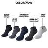 10 Pairs Bambus Faser Männer Socken Kurze Knöchel Business Schwarz Männlichen Meias Socken Sommer Atmungsaktive Männer Kleid Schuhe Kleidung Größe 38-44