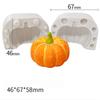 3D gresskar silikonform Halloween Maple Leaf Mousse Kakedekorasjonsmodell DIY Dessert Bakeredskaper