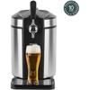 HKOENIG Beer Dispenser - BW1880 - 5L Capacity - Adjustable Temperature 2°C To 12°C - Compatible with All Kegs - Stainless Steel