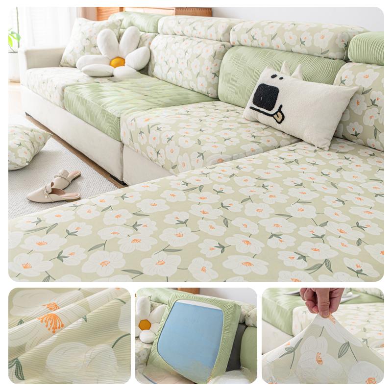 Summer Stretch Sofa Cover Simple Modern Sofa Cover All-Inclusive Universal Cover Backrest Cover Cloth