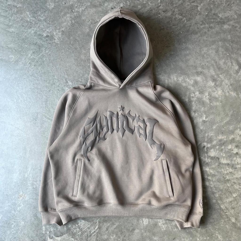 American Retro Star Print Men's Zipper Hoodie Sweatshirt