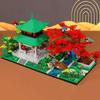 Chinese Architecture Building Blocks Diy Love Evening Pavilion Tree Garden Bridge River Model Bricks Diy Toys For Kids Gifts