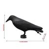 1 Pcs Simulated Crow Bird Hunting Bait Garden Bird Repelling Decoration With Wings Plastic Decoration Target Shooting