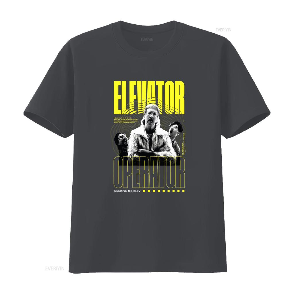 T-shirt Merch Opérateur d'Ascenseur Callboy Électrique 2025 Vintage Confortable Mode Streetwear Extensible Élégant Décontracté