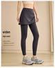 High-Waisted Tummy-Control Two-in-One Yoga Skirt Pants for Women - Plus Size, Anti-Exposure, Ideal for Pilates and Running