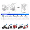 Motorcycle Tarp Windproof Motorcycle Cover Waterproof Outdoor With Reflective Strips Stable Motorcycle Cover Dust Cover