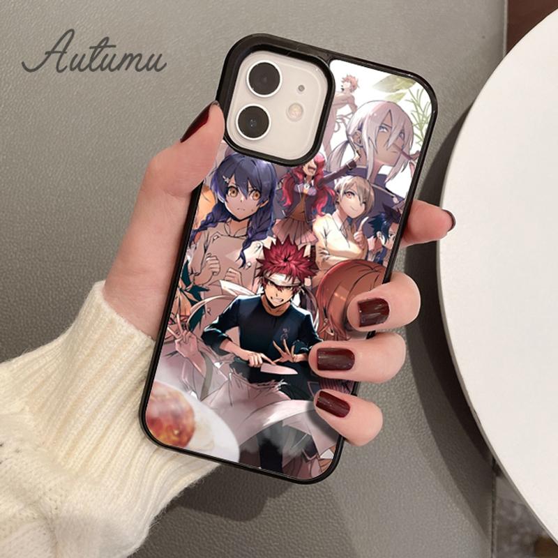 Food Wars Shokugeki no Soma Phone Case for iPhone 11 12 13 14 Pro Max mini X XR XS SE 2020 6S 7 8 Plus Samsung S21 S22 shell
