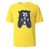 T-shirt à Imprimé Ours Buvant T-shirts d'Été Pour Hommes Femmes 100% Coton Col Rond Surdimensionné Décontracté Manches Courtes Streetwear Haut Basique