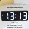 Color Screen LED Dual-Use Alarm Clock with Voice Control & Temperature Display