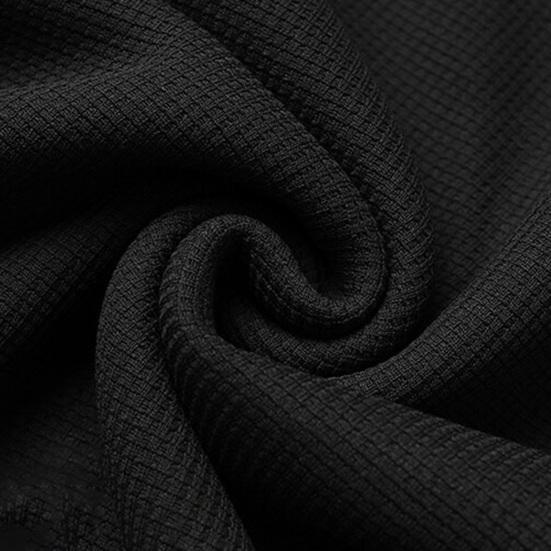 Men Fall Winter Top Fake Two-piece Patchwork Solid Color Loose Pullover Round Neck Mid Length Long Sleeve Soft Streetwear