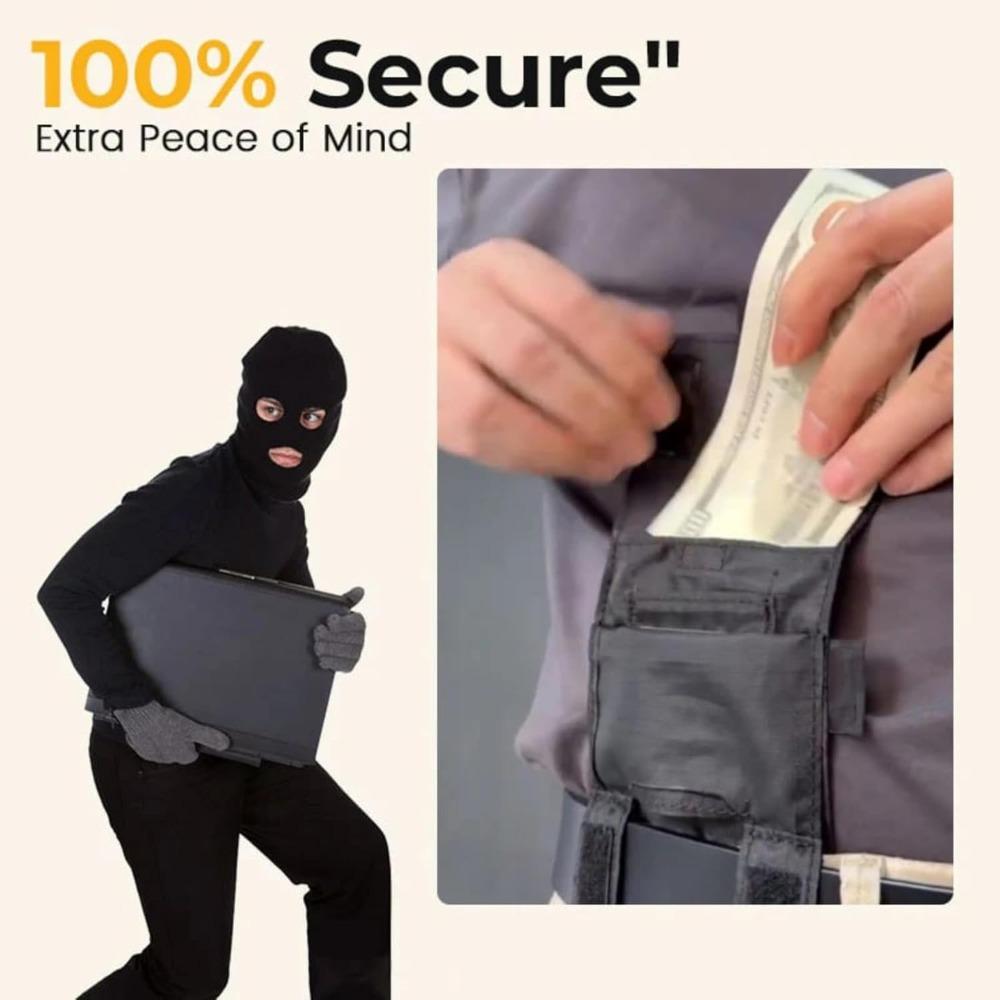 İnce Kemer Cüzdanı, Hızlı Erişim Cüzdanı, Ultra İnce Taktiksel Bel Çantası, Erkekler İçin Gizli Mini EDC Bozuk Para Cüzdanı (2 ADET)