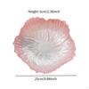 Flower Shaped Glass Plate Cake Dessert Dish Multifunctional Salad Fruit Snack Tray Dinner for