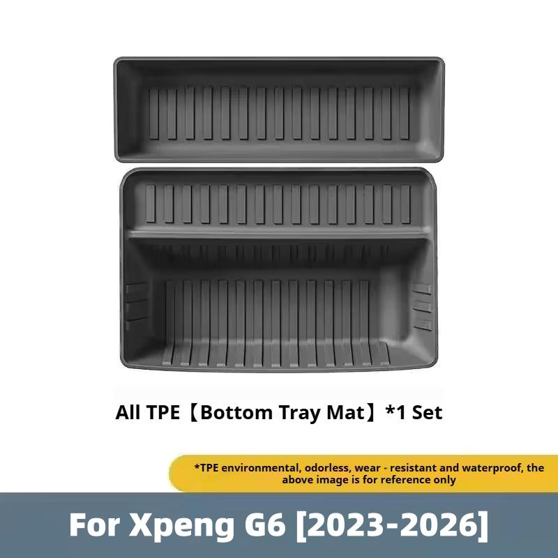 For Xpeng G6 2023-2026 Car Trunk Mat TPE Rear Seat Backrest Protective Pad Trunk Lower Layer Mats Trunk Anti-Scratch Cargo Liner
