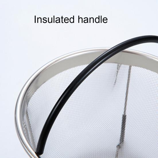 Cel mai nou coș cușă pentru aburi din oțel inoxidabil cu mâner pentru oala electrică sub presiune