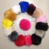 Niedlicher Bommel-Schlüsselanhänger mit buntem, flauschigem Ball, gefälschter Kaninchenfell-Schlüsselanhänger, schöner Damen-Modeschmuck