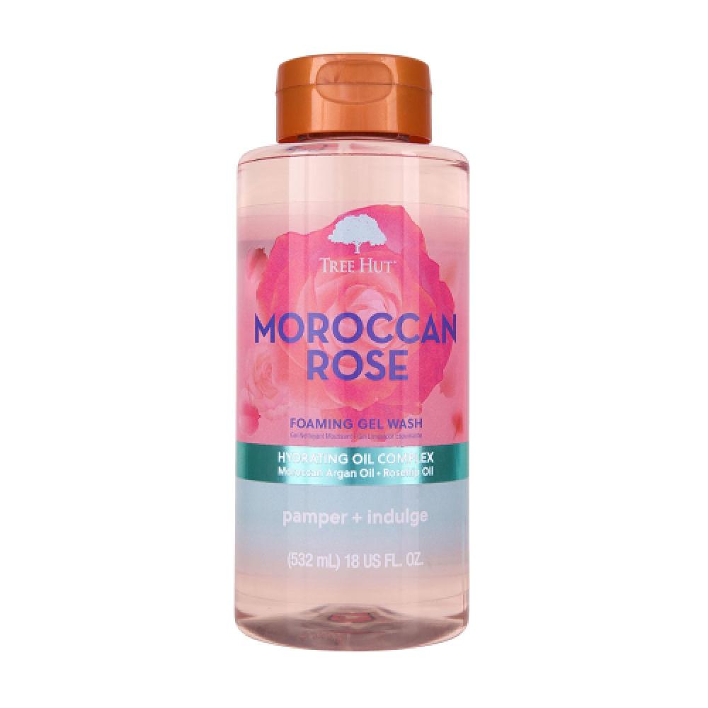 Tree Hut Tree Hut Foaming Gel Wash Moroccan Rose 532ml FREE